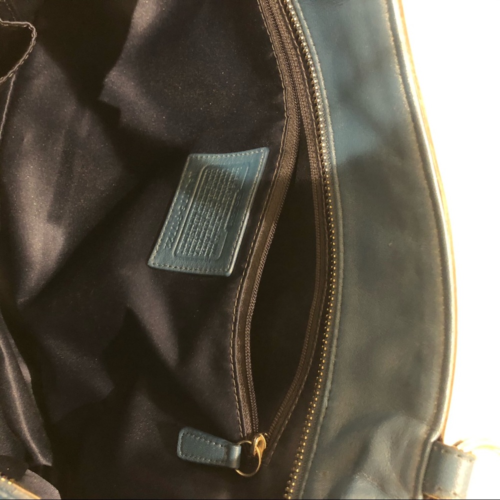 Coach Blue Tote Handbag - Picture 4 of 9